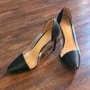BCBGeneration Lania Lucite Heels Pumps Black Size 6